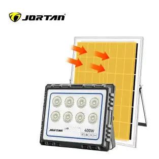 Proiector LED 400W cu panou solar, senzor lumina,IP 66, telecomanda model nou