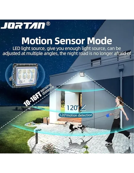 Proiector LED 400W cu panou solar, senzor lumina,IP 66, telecomanda model nou