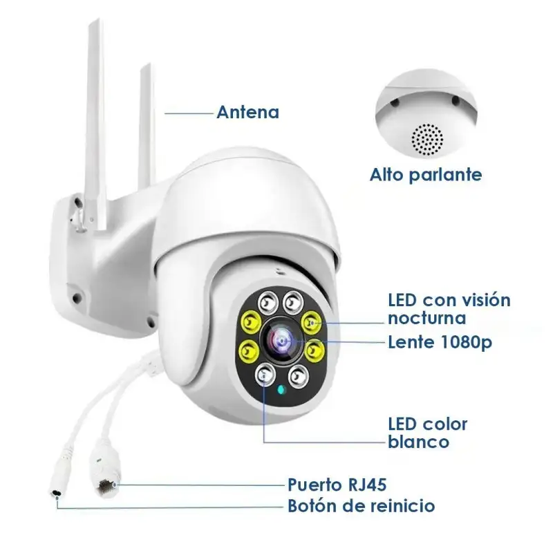 Camera video IP, WiFi, Jortan 360, 2MP, JT-8270QJ + Card cadou
