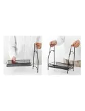 Suport organizator cu 2 tavite din metal