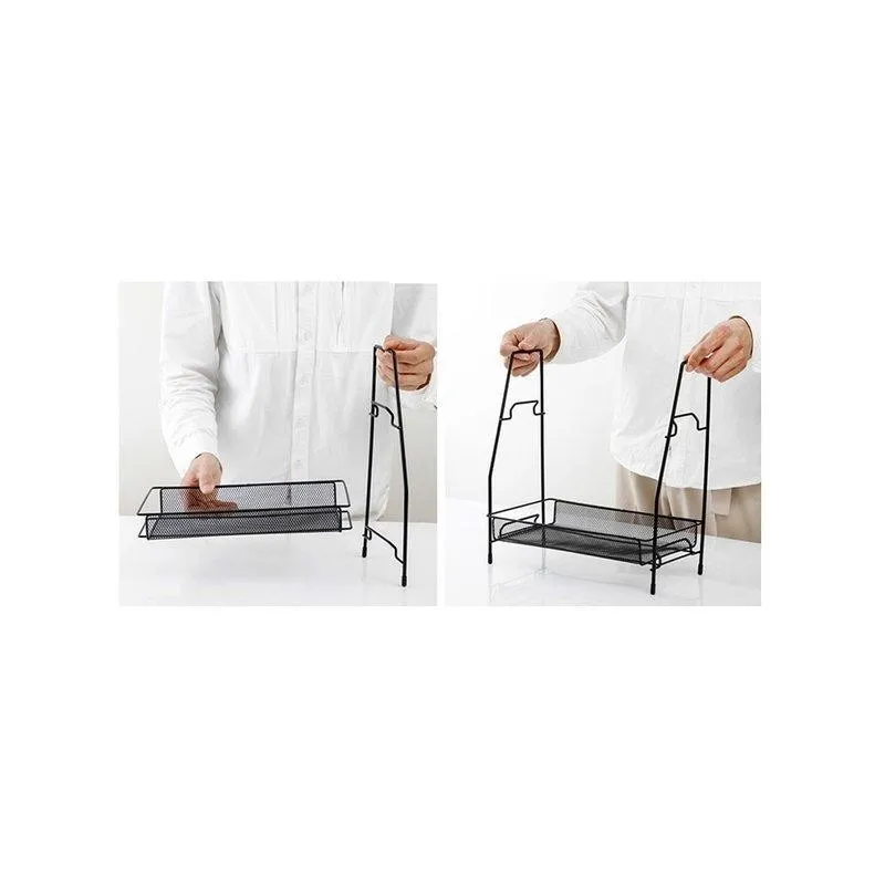 Suport organizator cu 2 tavite din metal