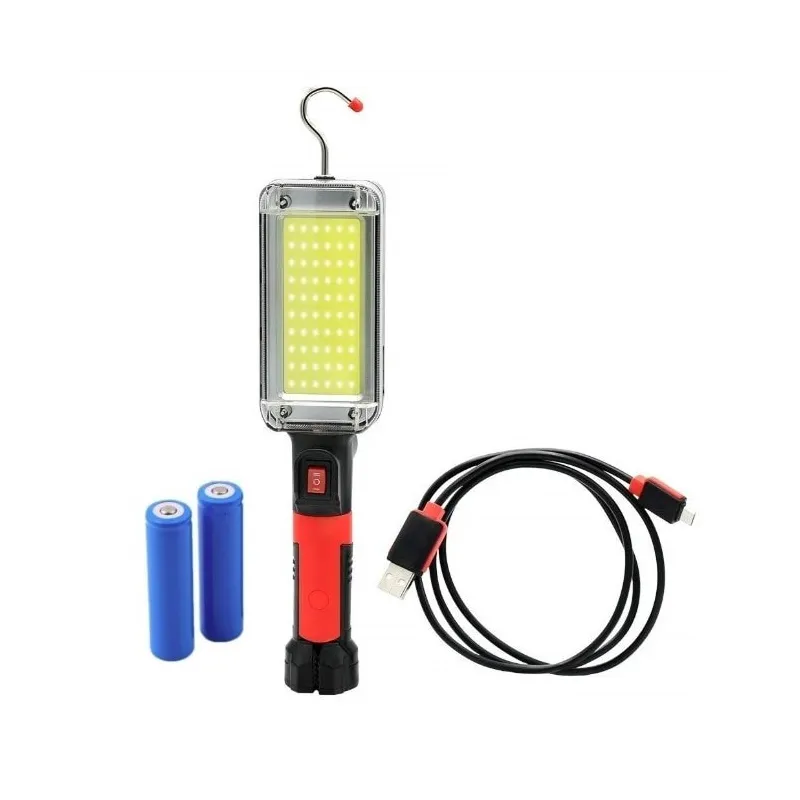 Lanternă Magnetică Reîncărcabilă 20W, COB LED, USB-C, Cârlig, USB, Lumină Puternică pentru Lucru