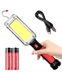 Lanternă Magnetică Reîncărcabilă 20W, COB LED, USB-C, Cârlig, USB, Lumină Puternică pentru Lucru