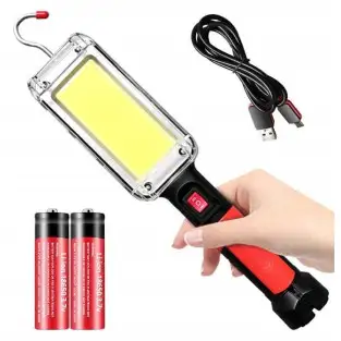 Lanternă Magnetică Reîncărcabilă 20W, COB LED, USB-C, Cârlig, USB, Lumină Puternică pentru Lucru 2