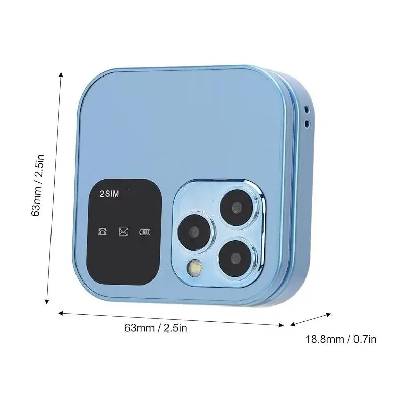 Mini telefon pliabil i16,dual sim,ecran HD,radio Fm