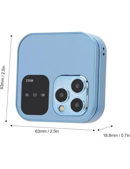 Mini telefon pliabil i16,dual sim,ecran HD,radio Fm