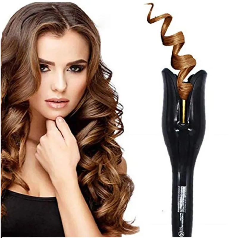 Ondulator cu invelis ceramic si temperatura ajustabila,rotire bidirectionala,negru