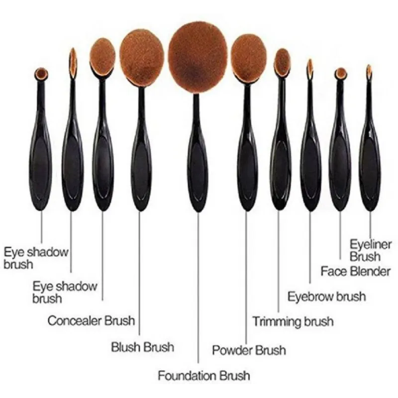 Set 10 perii make-up forme diferite