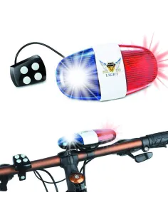 Sirena politie cu girofar de bicicleta red-mag.ro 2