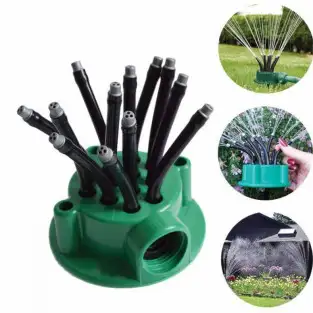 Set Furtun de gradina extensibil 30 m cu dispozitiv pentru pulverizarea apei + aspersor de stropit cu 12 duze 2