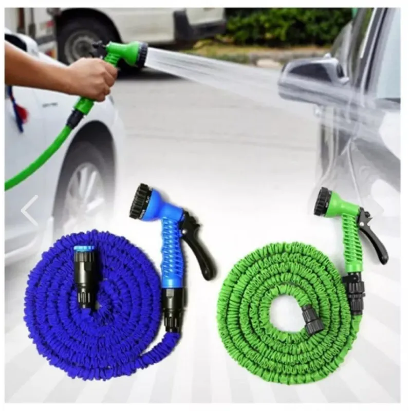 Set Furtun de gradina extensibil 60 m cu dispozitiv pentru pulverizarea apei + aspersor de stropit cu 12 duze