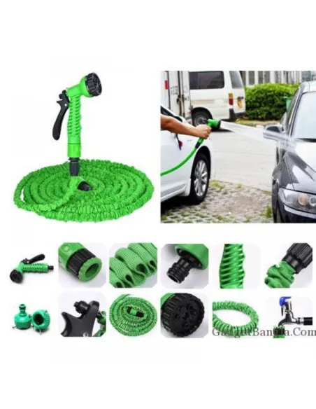 Set Furtun de gradina extensibil 22.5 m cu dispozitiv pentru pulverizarea apei + aspersor de stropit cu 12 duze