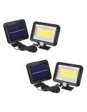 2 x Lampa solara de perete cu senzor de miscare