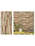 Set 10 x tapet autoadeziv decorativ model caramida maro deschis 30x60cm