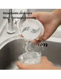 Mini tocator manual pentru legume, culoare alb