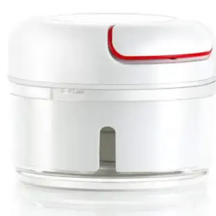 Mini tocator manual pentru legume, culoare alb