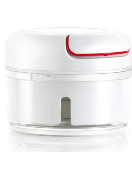 Mini tocator manual pentru legume, culoare alb