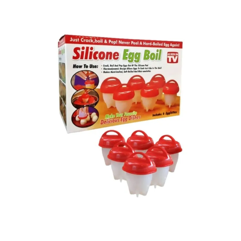 Set 6 recipiente pentru fiert oua fara coaja