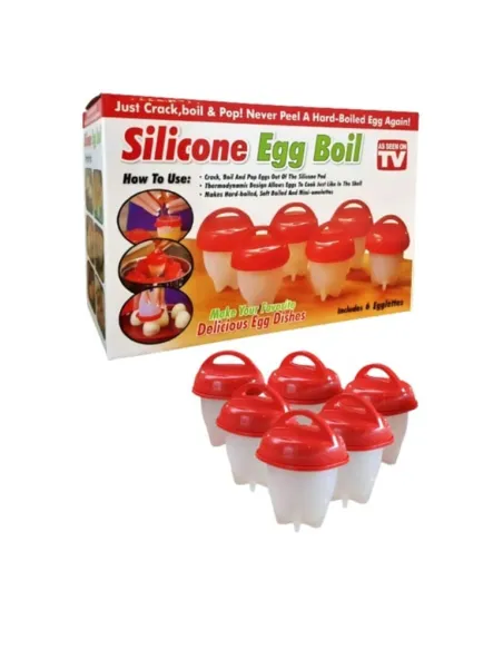 Set 6 recipiente pentru fiert oua fara coaja