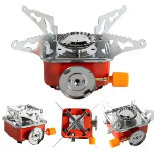 Aragaz pentru camping Portabil, pliabil, aprindere piezo