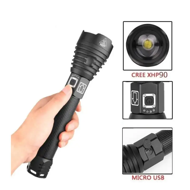 Lanterna MMC P90-2 LED CREE 6000 lm Profesional