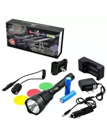 SET Lanterna vanatoare led XM-L T6 cu filtre