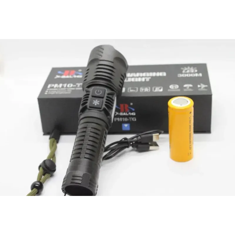 Lanterna profesionala Laser LED 10W 3000 lm, reincarcabila PM10-TG