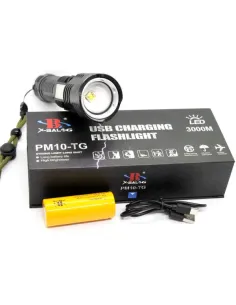 Lanterna profesionala Laser LED 10W 3000 lm, reincarcabila PM10-TG