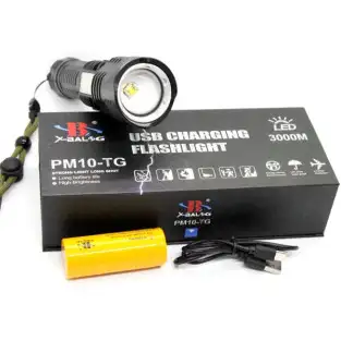 Lanterna profesionala Laser LED 10W 3000 lm, reincarcabila PM10-TG