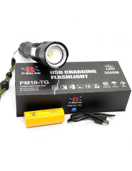 Lanterna profesionala Laser LED 10W 3000 lm, reincarcabila PM10-TG