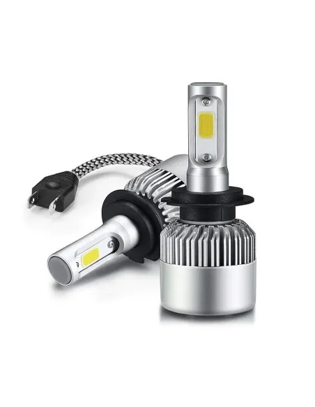 Set 2 becuri LED auto R6 H11 80w - 8000 Lumeni