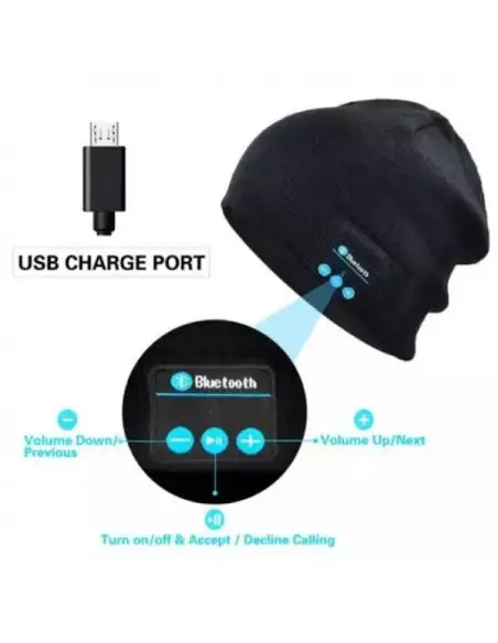 Caciula Muzicala Fes Unisex cu Functie Bluetooth