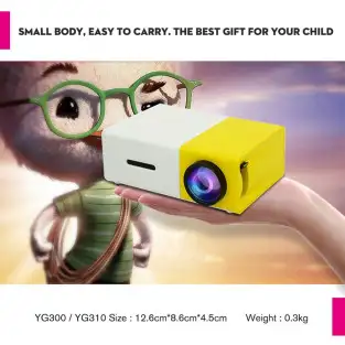 Videoproiector mini portabil 1080 Full Hd Model YG-300 2