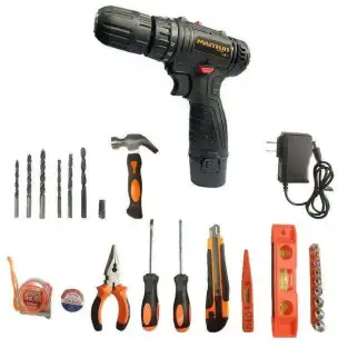 Bormasina cu 2 acumulatori 12V, incarcator si 17 accesorii 2