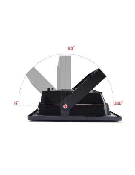 Set 2 x Proiector 100w cu panou solar Jortan , 6500k, IP66, telecomanda, indicator baterie