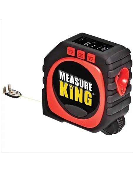 Ruleta Measure King, 3 modalitati de masurare, snur, rola si laser, afisaj LED