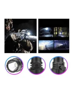 Lanterna de vanatoare PM10-TG incarcare usb si suport arma inclus 2