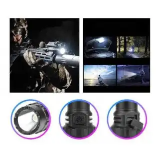 Lanterna de vanatoare PM10-TG incarcare usb si suport arma inclus 2