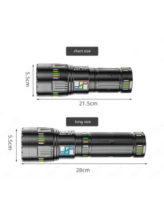 Lanternă LED reincarcabilă cu 6 moduri, lanternă portabila, rezistentă la apa  30000 lumeni,  90W 2