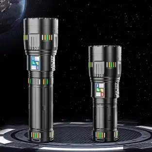 Lanternă LED reincarcabilă cu 6 moduri, lanternă portabila, rezistentă la apa 30000 lumeni, 90W