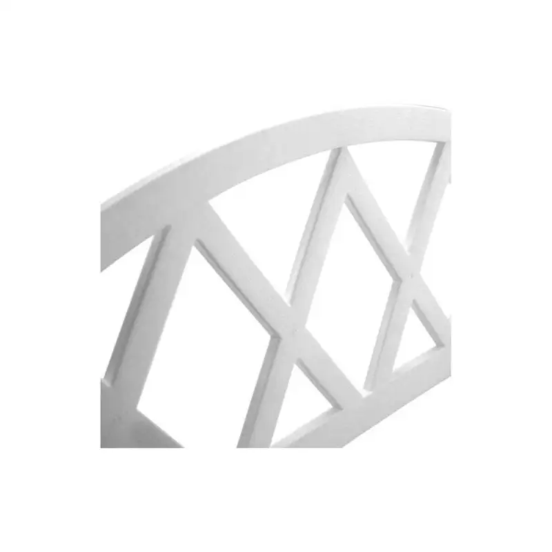 Set 10 x gard decorativ, plastic alb 59.5x33 cm