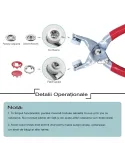 Clește de fixare pentru butoni 100 bucati