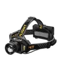 Lanterna de cap cu 3 acumulatori Li-ion 18650 cu senzor de miscare lumina alba-galbena indicator baterie
