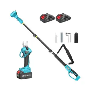 Foarfeca de Gradina , 48V, 2 Acumulatori, Brat Telescopic 2m, Unghi Reglabil de Taiere-07