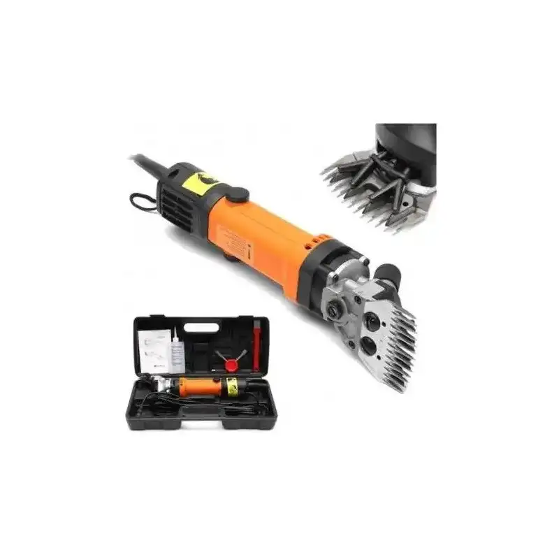 Mașină de Tuns Oi Profesională 850W, 6 Trepte + Set Cuțite Extra și Cutie Transport