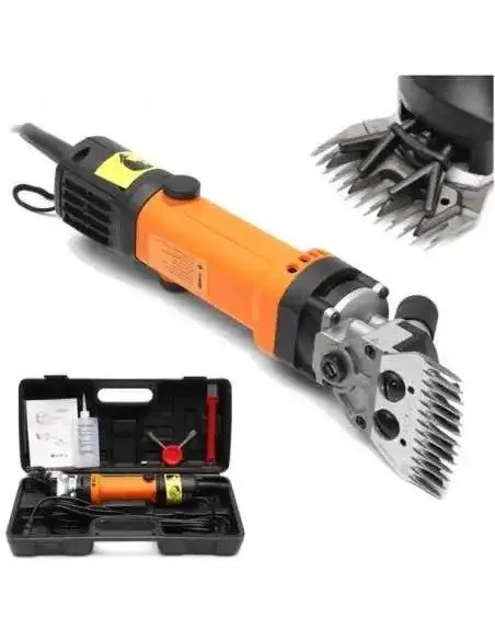 Mașină de Tuns Oi Profesională 850W, 6 Trepte + Set Cuțite Extra și Cutie Transport