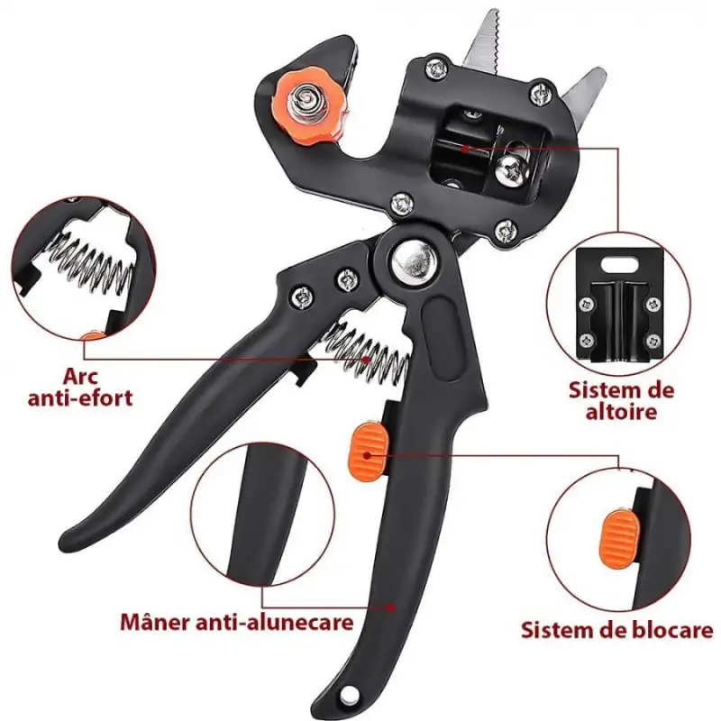 Cleste profesional de altoit cu 3 cutite diferite