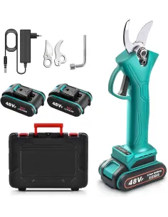 Foarfeca de gradina cu 2 acumulatori, pentru crengi si vita de vie,48 V