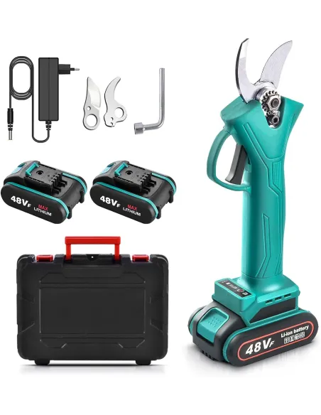 Foarfeca de gradina cu 2 acumulatori, pentru crengi si vita de vie,48 V