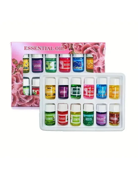 Set uleiuri parfumate 1+1 pentru umidificator si spa diverse arome 12x 3ml